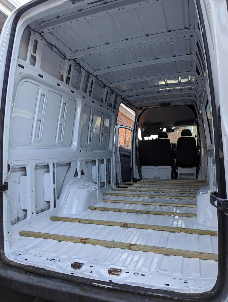 how to build a van floor