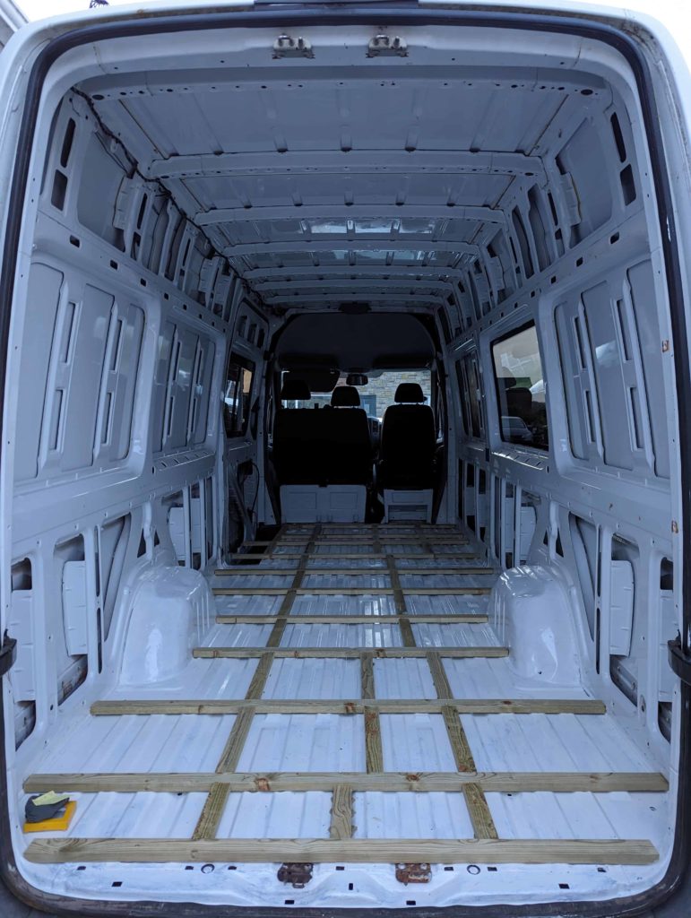 how to build a van floor