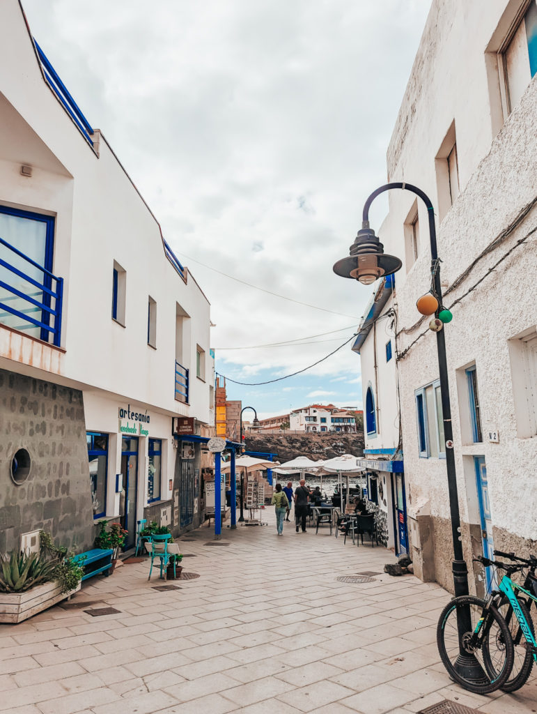 One of the streets in El Cotillo leading to the old fishing port.