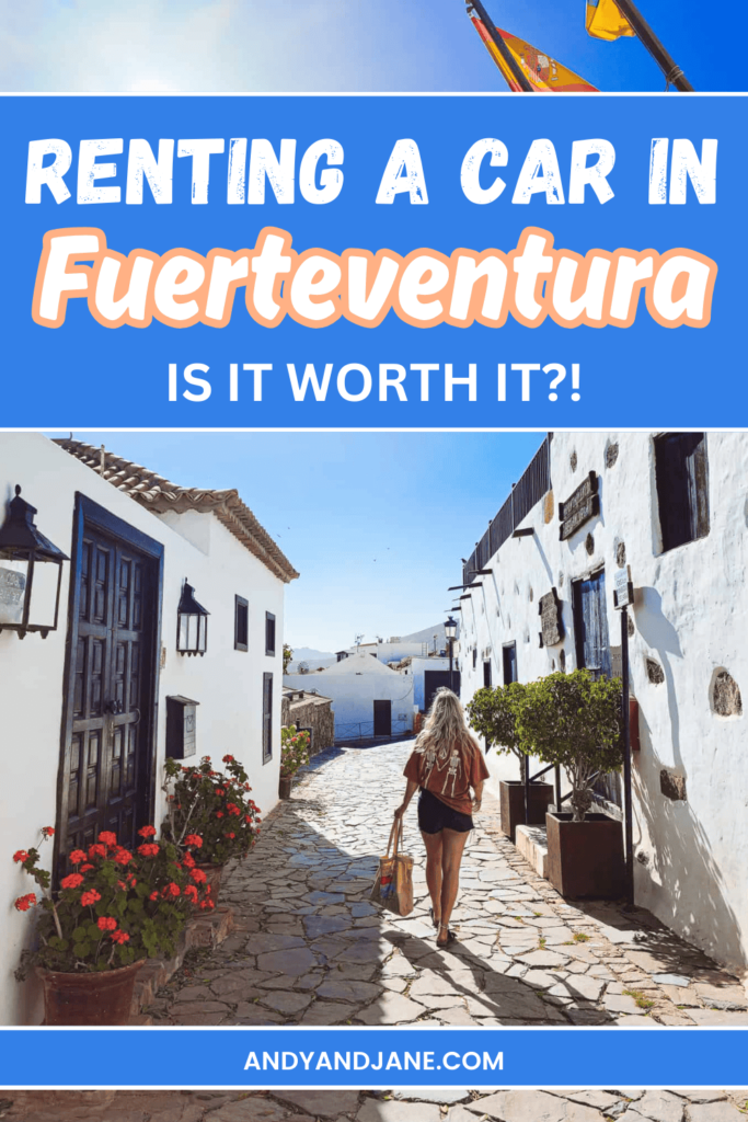 renting a car fuerteventura pin