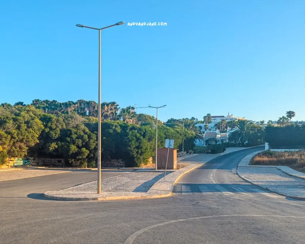 Car park at Praia Dos Arrifes.